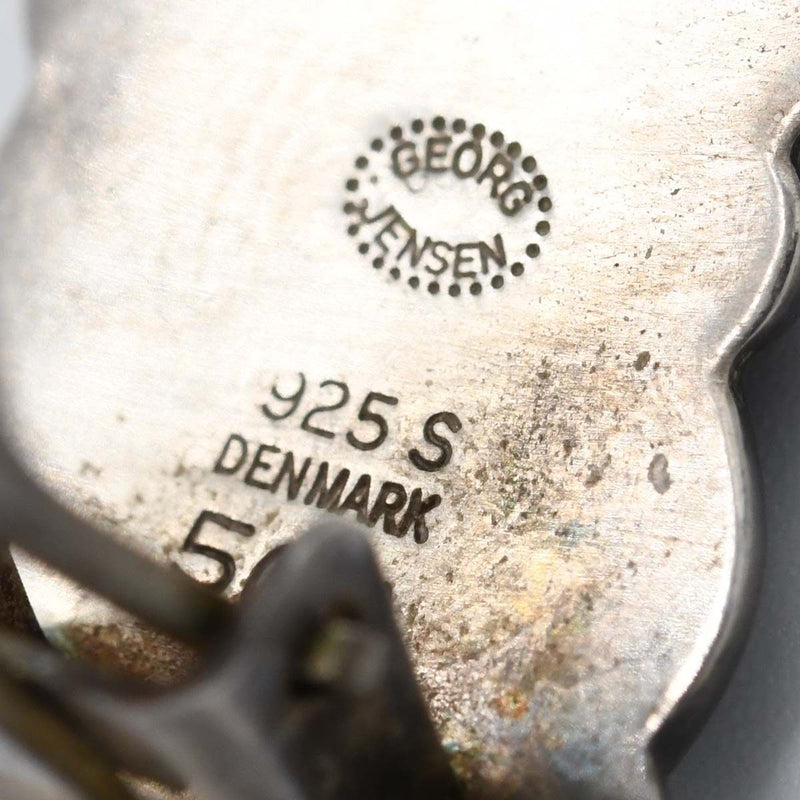 GEORG JENSEN ジョージジェンセン イヤリング 50A 葡萄の葉 約9g シルバー 925 アクセサリー レディース 箱有 k788