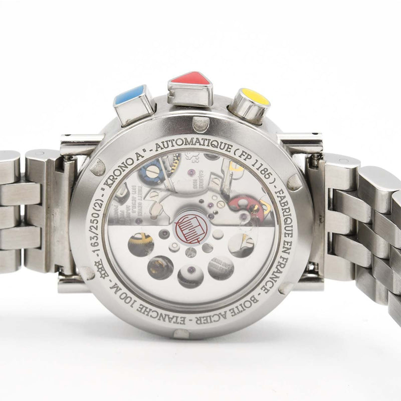 希少 稼働 腕時計 アラン シルべスタイン クロノクラシック FP1185 自動巻き 箱・替えベルト・工具あり ko216