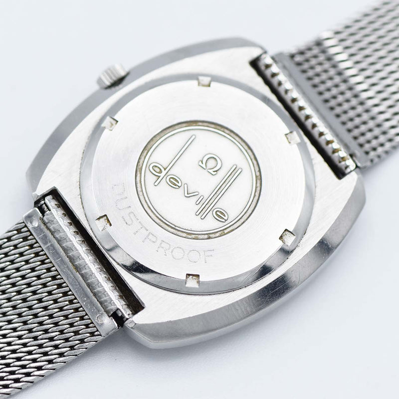稼働 腕時計 OMEGA オメガ DE VILLE デビル cal.711 151.0051 自動巻き スクエア シルバー色文字盤 k1179
