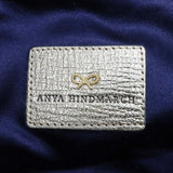 Anya Hindmarch アニヤハインドマーチ スパンコール POLO ミニトートバッグ ブルー ハンドバック H21463