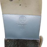 CHANEL シャネル ダッドサンダル デニム G36043 サイズ37C 24cm マトラッセ ステッチ 靴 袋 H21466