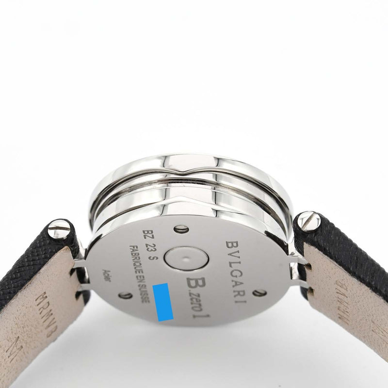 腕時計 稼働 BVLGARI ブルガリ B-zero1 ビーゼロワン BZ23BSL クォーツ 黒文字盤 レディース 箱有 21k620-1