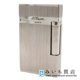 S.T.Dupont デュポン ガスライター ローラー式 ライン2 シルバーカラー 喫煙具 着火未確認 H24419
