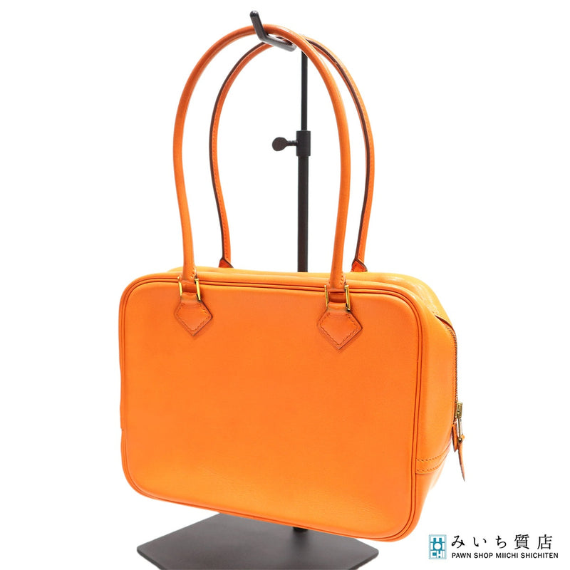 HERMES エルメス ミニプリュム プリュム20 ハンドバッグ 鞄 ◯X刻印 1994年製 オレンジ H20489