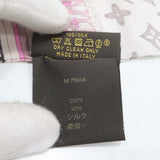 LOUIS VUITTON ルイヴィトン LV バンドー M75044 モノグラム マップ スカーフ ライトグレー ピンク 服飾小物 25k1037-6