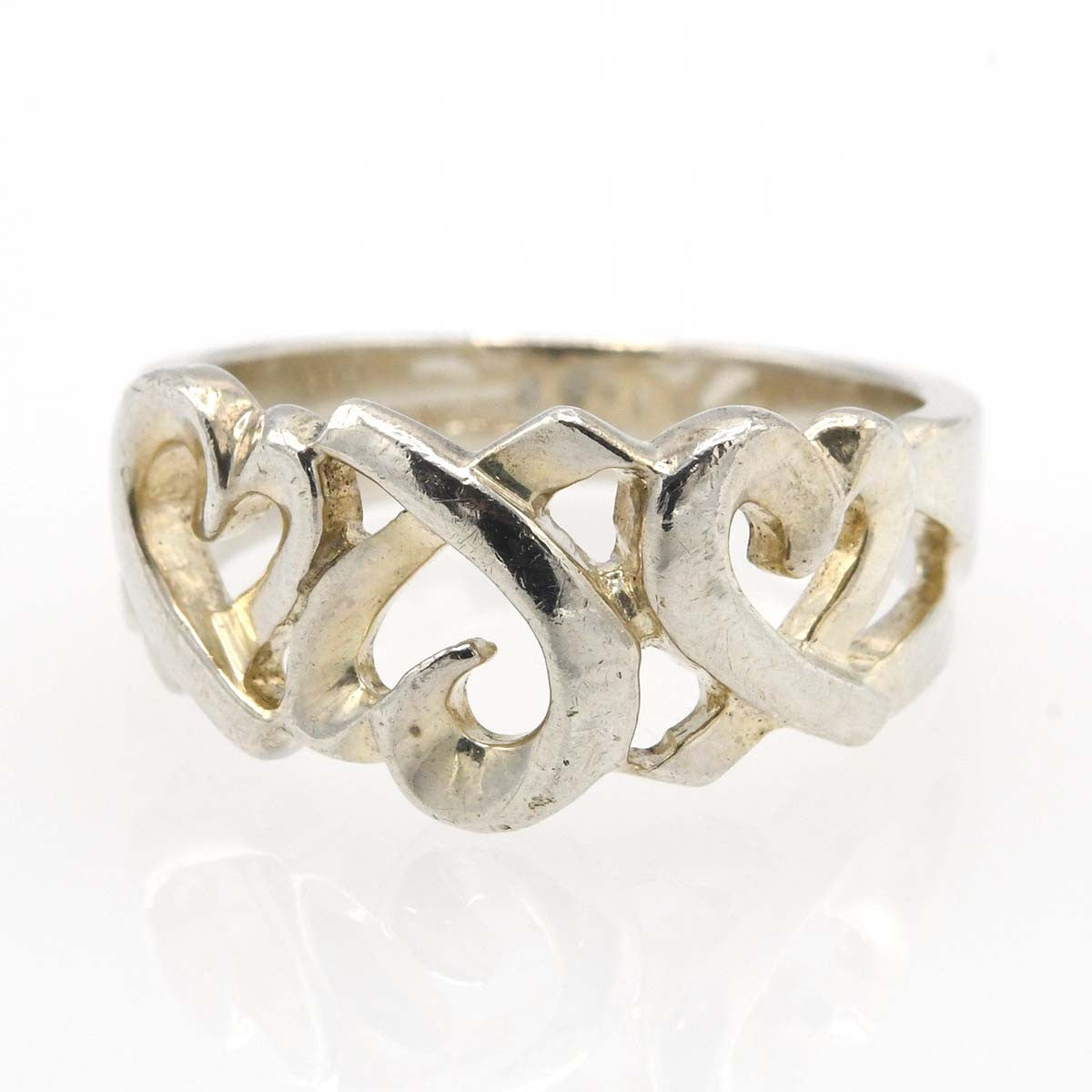 ティファニー　トリプルラビング　パロマピカソ　指輪　シルバー925 9.5号 ティファニー トリプルラビング パロマピカソ 指輪 シルバー925