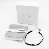 Christian Dior ディオール チョーカー 星 スター ラインストーン CD ベロア アクセサリー ブラック系 レディース 箱有 yo648