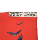 HERMES エルメス スカーフ カレ90 L'ATLANTIDE アトランティス大陸 赤系 シルク100％ オレンジ系 服飾小物 H20492