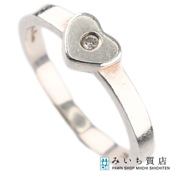 TIFFANY&Co. ティファニー リング クラウンオブハート 8.5号 ハート ダイヤ シルバー 925 約1.9g アクセサリー H12601