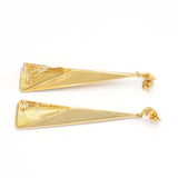 Chloe クロエ ピアス トライアングル 三角型 約30.8g ゴールドカラー アクセサリー 24k518-2