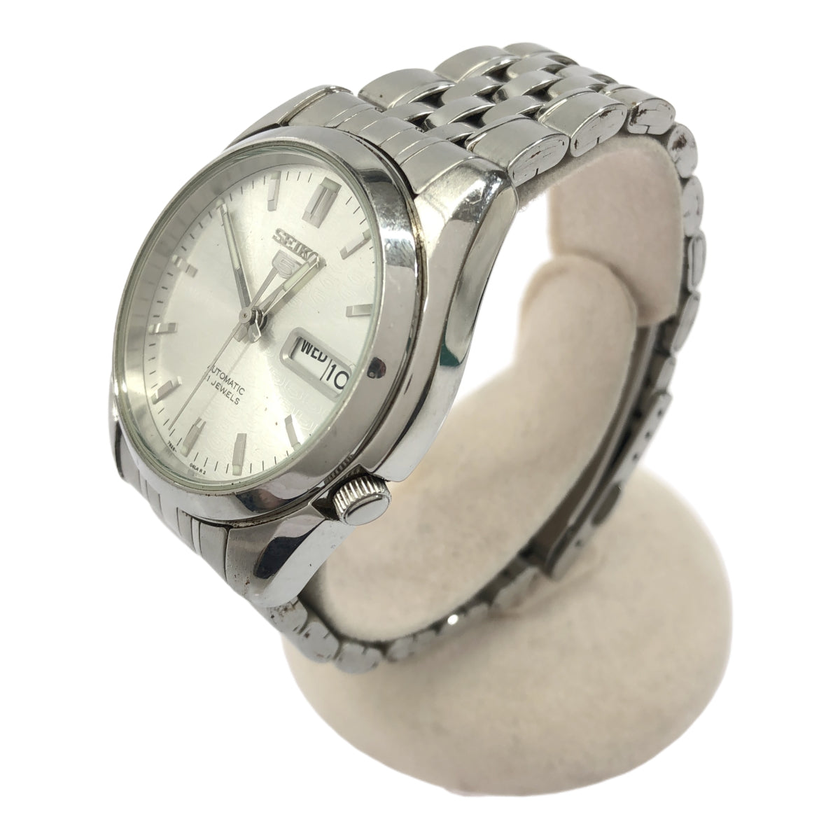 SEIKO 自動巻き 腕時計 シルバー 稼働 腕時計 SEIKO セイコー セイコー5 自動巻き 7S26-01V0