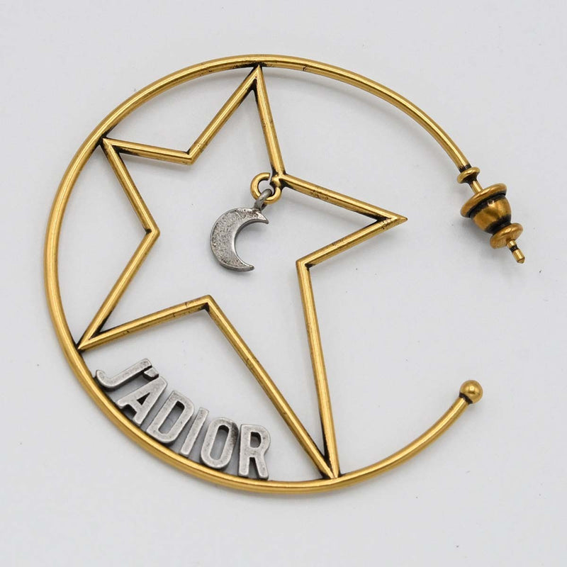 Christian Dior ディオール フープピアス ジャディオール 三日月 スター アクセサリー H9345