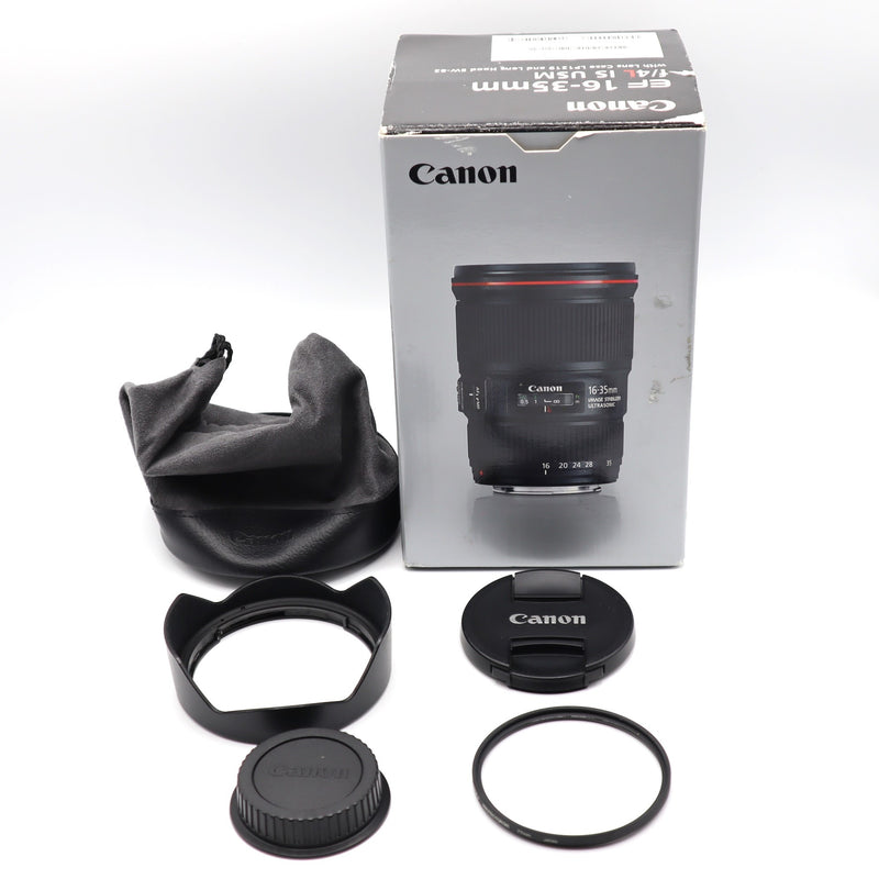 動作未確認 Canon キャノン カメラレンズ EF16-35mm f/4L IS USM ズームレンズ 箱有 24s190-1