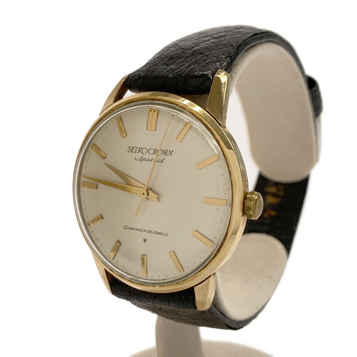 腕時計 稼働 セイコー SEIKO クラウンスペシャル 15021E 14K GOLD 