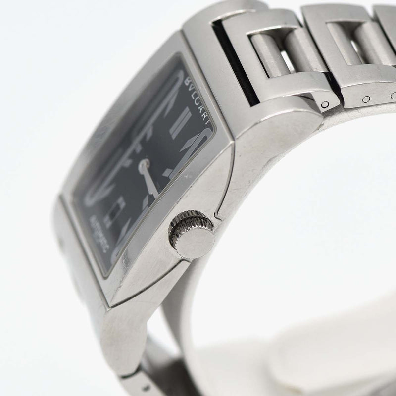 腕時計 稼働 BVLGARI ブルガリ レッタンゴロ RT45S 自動巻き レディース 黒色文字盤 20s544-1