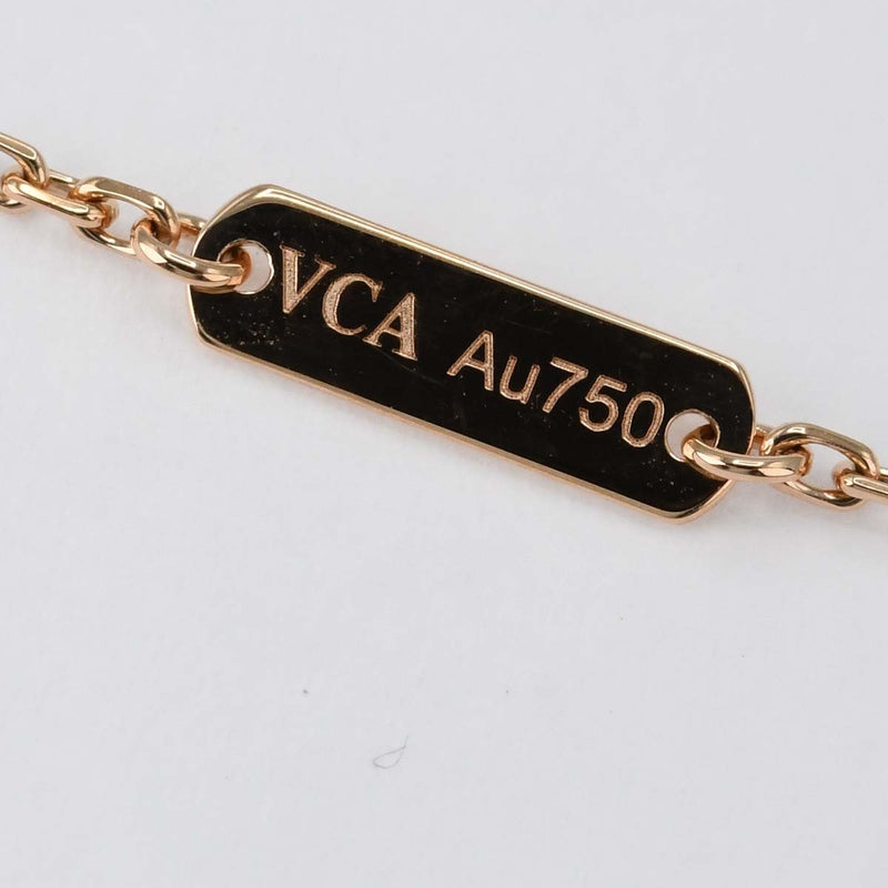 仕上済 VanCleef&Arpels VCA ヴァンクリーフ&アーペル ネックレス ヴィンテージアルハンブラ グレーマザーオブパール 750 5.0g 箱保有 k1135