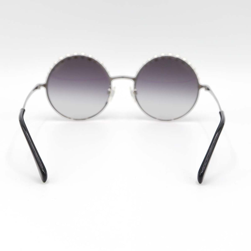 CHANEL シャネル フェイクパール サングラス 4234-H c.108/56 CC ココマーク ラウンドフレーム ケース付 度なし H19284