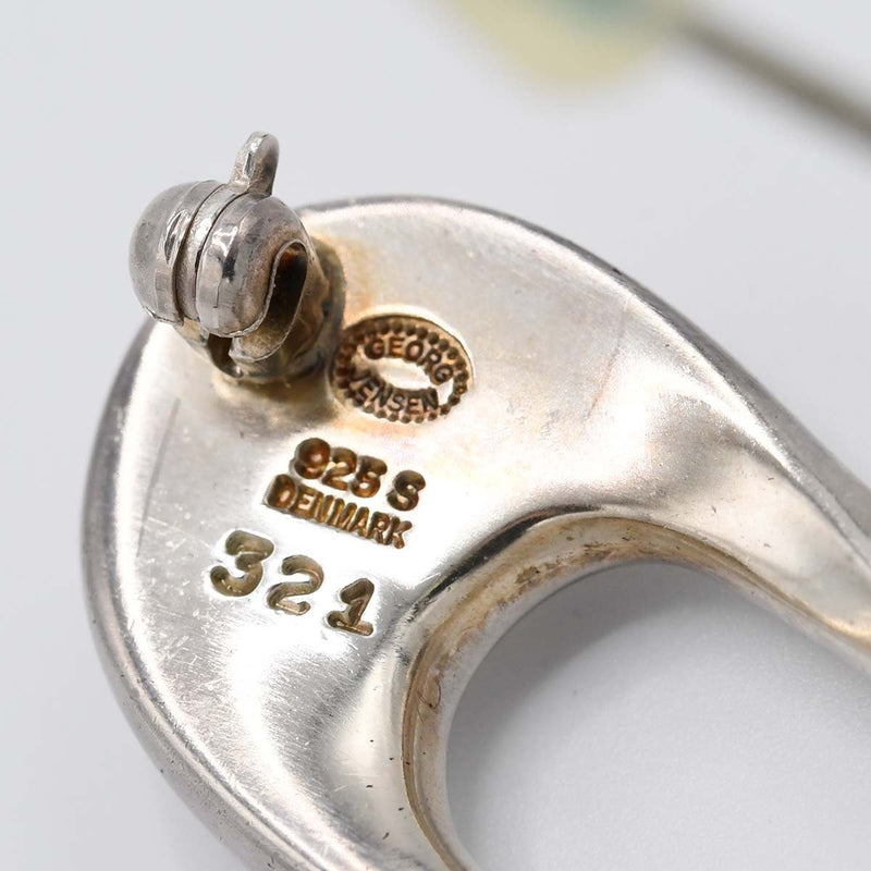 GEORG JENSEN ジョージジェンセン ブローチ 321 スプラッシュ 925 シルバー 約18.7g アクセサリー レディース H8233-1