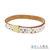 LOUIS VUITTON ルイヴィトン M9270U サンチュール キャレ マルチカラー モノグラム ベルト 80/32 箱あり M4449