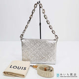 LOUIS VUITTON ルイ・ヴィトン ショルダーバッグ クッサンPM M57913 シルバー バック 鞄 24s361-1