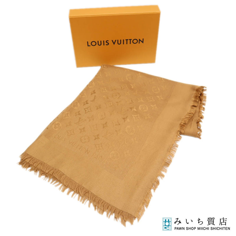 LOUIS VUITTON ルイヴィトン LV 402336 ストール マフラー 大判 ブラウン系 箱有 H21000