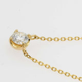 仕上げ済 4℃ ネックレス K18 ダイヤモンド 約1.2g ジュエリー　◆ ok1413