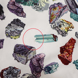 HERMES エルメス ワンピース Mineraux ミネロー ノースリーブ 38サイズ 鉱石柄 宝石柄 ベージュ×マルチカラー レディース ベルト付 H23644