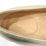CHANEL シャネル フラットシューズ ローファー ココマーク G32954 ゴールド サイズ37 24cm レディース 靴 H7577