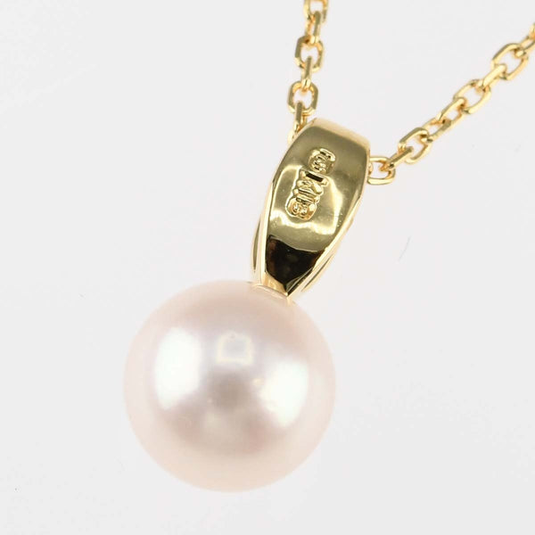 仕上済 MIKIMOTO ミキモト ネックレス パール7.2mm K18 D 2.6g ジュエリー H17349-1