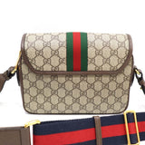 GUCCI グッチ オフィディア スモール ショルダーバッグ 722117 GGスプリーム キャンバス×レザー シェリーライン 袋あり H11011