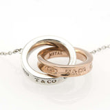 TIFFANY&Co. ティファニー ネックレス インターロッキングサークル シルバー925 メタル 約5.2g H2046