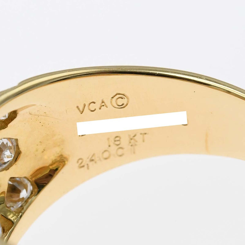 仕上済 VanCleef&Arpels ヴァンクリーフ&アーペル VCA リング 指輪 パヴェ ダイヤ D2.40 18KT 約12号 6.3g ジュエリー アクセサリー maki95