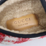 未使用 GUCCI グッチ 575850 ローファー ホースビット チェック ツイード レッド 36 1/2サイズ レディース 箱有 H9375