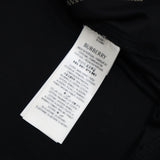 BURBERRY バーバリー Tシャツ 半袖 ノバチェック チェックラベルロゴ ワンポイント クルーネック  Lサイズ ブラック H23293