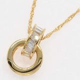 仕上げ済 ダイヤモンド ネックレス K18 D0.40 約1.9g ジュエリー 25k817-3