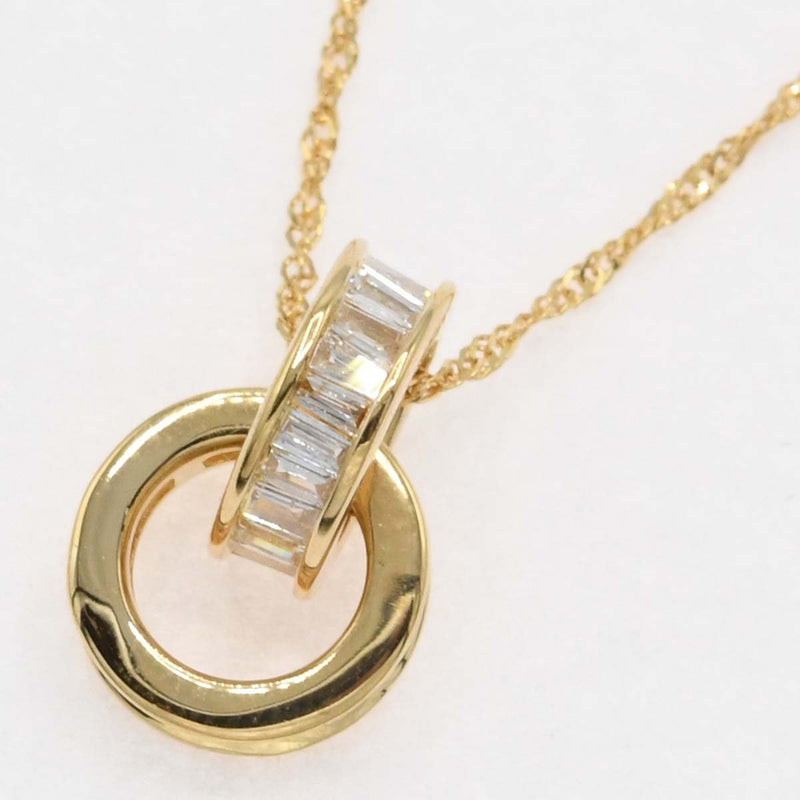 仕上げ済 ダイヤモンド ネックレス K18 D0.40 約1.9g ジュエリー 25k817-3