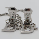 Christian Dior ディオール イヤリング Diorロゴ ラインストーン アクセサリー 袋有 H6928