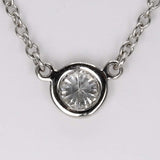仕上げ済 TIFFANY&Co. ティファニー ネックレス バイザヤード Pt950 プラチナ 約2.3g 約4.4mm アクセサリー d77