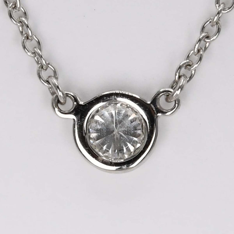 仕上げ済 TIFFANY&Co. ティファニー ネックレス バイザヤード Pt950 プラチナ 約2.3g 約4.4mm アクセサリー d77