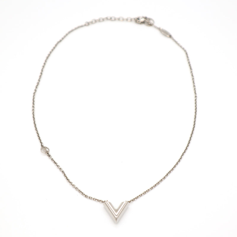 LOUIS VUITTON ルイヴィトン M63197 ネックレス エセンシャルV シルバーカラー 重量約9.3g アクセサリー 22s1091-1