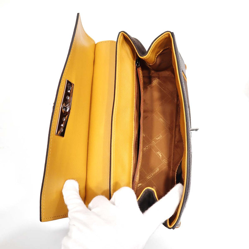 LONGCHAMP ロンシャン ハンドバッグ ショルダーバッグ 2WAYバッグ マドレーヌ レザー/スエード レディース 茶 H14430