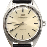 腕時計 稼働 IWC シャフハウゼン ヨットクラブ 自動巻き シルバー色文字盤 ベルト尾錠社外品 H17772