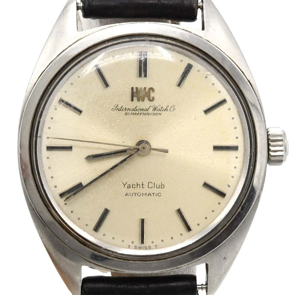 腕時計 稼働 IWC シャフハウゼン ヨットクラブ 自動巻き シルバー色文字盤 ベルト尾錠社外品 H17772