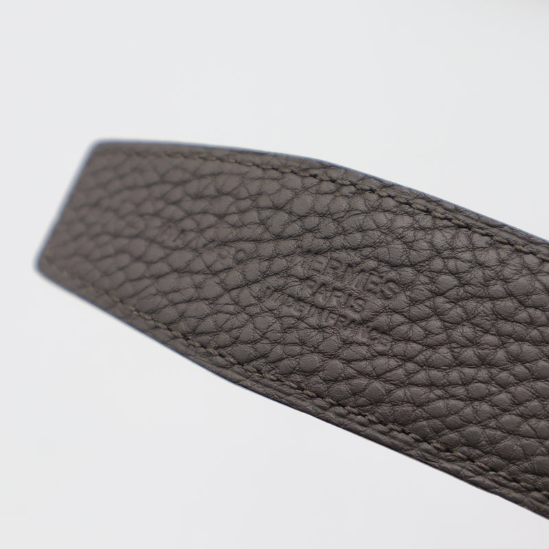 HERMES エルメス Hベルト リバーシブル マット A刻印 グレー×ブラック 服飾小物 メンズ 24s1033-8