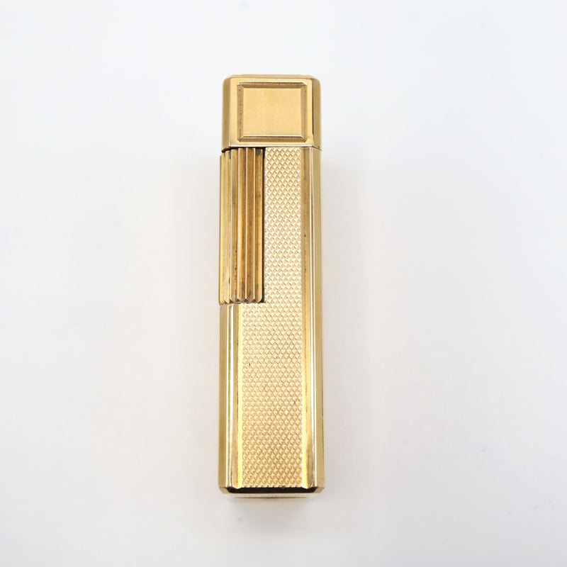 着火未確認 S.T.Dupont ライター デュポン ゴールド ダイヤモンド柄 ライン 喫煙具 ビンテージ H6484