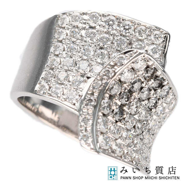 仕上済 Jeune ジュネ リング ダイヤモンド K18WG D1.60 14.0g ホワイトゴールド ジュエリー M1706