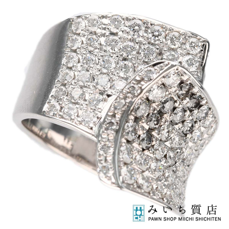 仕上済 Jeune ジュネ リング ダイヤモンド K18WG D1.60 14.0g ホワイトゴールド ジュエリー M1706