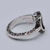 GUCCI グッチ リング ダブルGキーリング 15号 約5.7g シルバー SV 925 アクセサリー 24s931-1