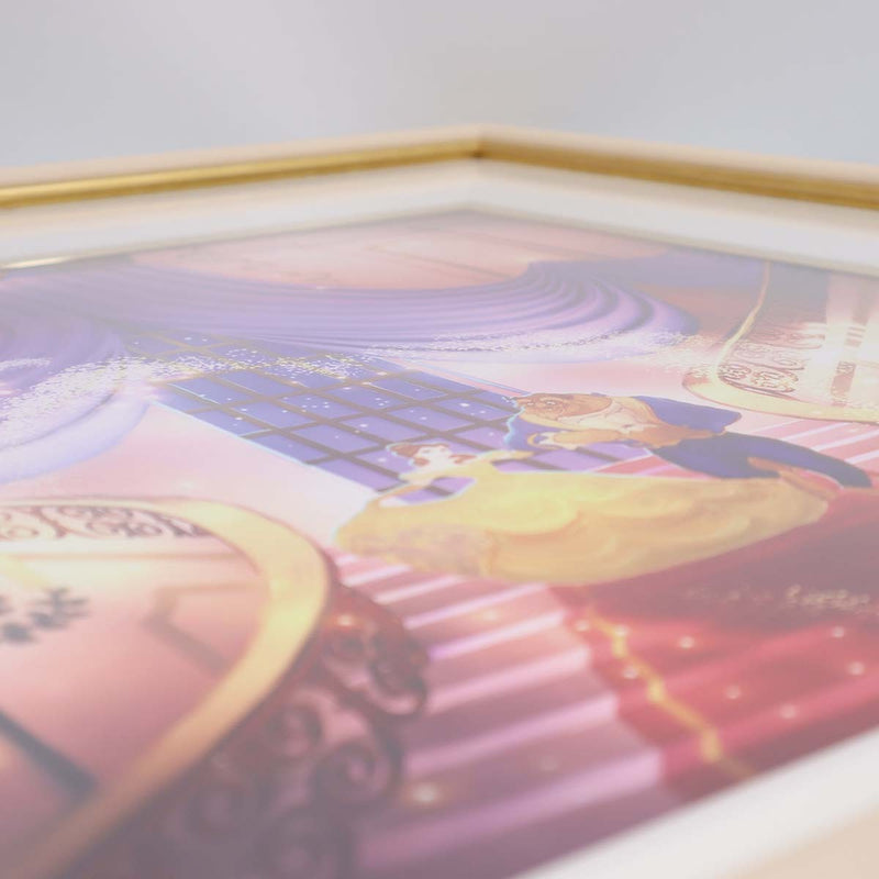 絵画 JOEL PAYNE ジョエル・ぺイネ 美女と野獣 LET'S DANCE Disney ディズニー アールビバン 保証書 25s275-1