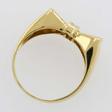 仕上済 Ponte Vecchio ポンテヴェキオ PV リング 15号 リボン アクセサリー 18K D0.53 約5.3g H615